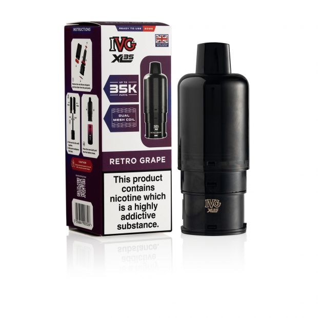 IVG XL35 Retro Grape pod & box